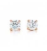 Tiffany Solitaire diamond earrings